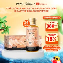 Thumbnail Nước Uống Làm Đẹp Collagen ADIVA Gold (14 Chai/Hộp)- Giúp Làn Da Căng Mịn, Giảm Nếp Nhăn Và Chống Lão Hóa 1