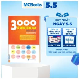 Thumbnail Sách - 3000 Từ vựng tiếng hàn theo chủ đề - Làm chủ từ vựng tiếng Hàn sau 3 tháng 2