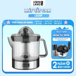 Thumbnail Máy vắt cam Lebenlang LBL3899, ép cam tự động xoay 2 chiều, 700ml, công suất 40W, bảo hành 2 năm 1