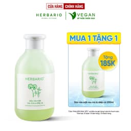 Thumbnail Sữa rửa mặt Rau má & Diếp cá herbario 200ml sạch mụn thuần chay 1