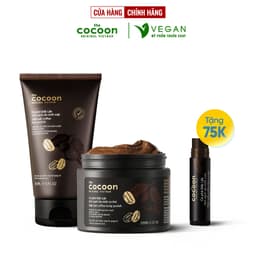 Thumbnail Bộ 3 Cà phê Đắk Lắk tẩy da chết cocoon: Cơ thể 200ml + Da mặt 150ml + Son môi 5g 1