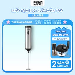 Thumbnail Máy đánh bọt cafe cầm tay Lebenlang LBL4583, có giá treo, sạc điện tiện lợi, công suất 10W, hàng chính hãng - BH 2 năm 1