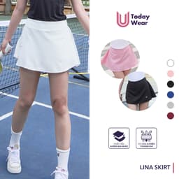 Thumbnail Chân váy ngắn thể thao Lina Skirt Today U Wear có sẵn quần bảo hộ dáng chữ A cho nữ chơi cầu lông tennis chạy bộ 1