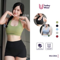 Thumbnail Áo bra cổ yếm Mia Top Today U Wear hở lưng tập gym yoga sexy nâng đỡ vòng 1 1