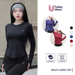 Thumbnail Áo thể thao nữ dài tay Miley Long Top Today U Wear chống nắng mềm mịn thoải mái tập gym yoga 1