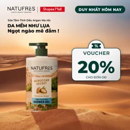 Thumbnail Sữa tắm Natufrès Chiết Xuất Từ Bia Bỉ/ Rượu Vang/ Muối Biển và Trái Nhàu/ Tinh dầu Argan 250ml/ 450ml 1