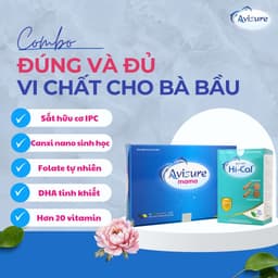 Thumbnail Combo Sắt canxi DHA vitamin Avisure mama + Hical và cho bà bầu hộp 120 viên 2