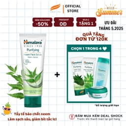 Thumbnail Tẩy tế bào chết chiết xuất lá neem và nghệ ngừa mụm, sáng mịn da Himalaya Purifying Neem Scrub 100ml 1