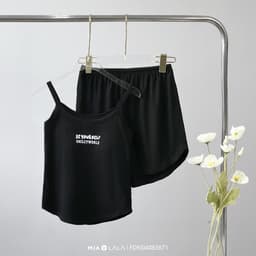 Thumbnail Bộ ngủ hai dây cotton mát mẻ, trẻ trung Mialala 3671 FDN04083671 4
