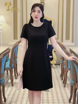 Thumbnail Đầm dự tiệc, Đầm bigsize nữ TIFALU màu đen sang chảnh - ZOL420BLK 1
