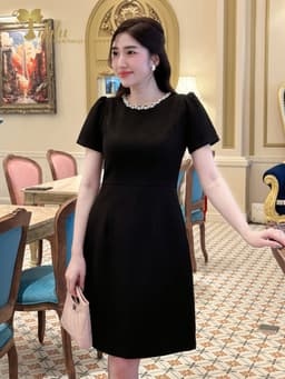 Thumbnail Đầm dự tiệc, Đầm bigsize nữ TIFALU màu đen sang chảnh - ZOL420BLK 2