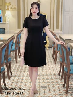 Thumbnail Đầm dự tiệc, Đầm bigsize nữ TIFALU màu đen sang chảnh - ZOL420BLK 3