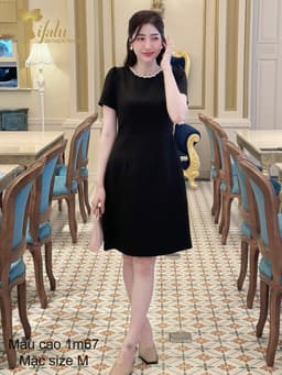 Thumbnail Đầm dự tiệc, Đầm bigsize nữ TIFALU màu đen sang chảnh - ZOL420BLK 4