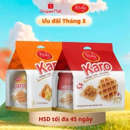 Thumbnail Bánh karo Richy vị phô mai hoàng kim, trứng tươi chà bông x 6 bánh 1