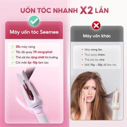 Thumbnail Máy uốn tóc làm xoăn tự động SeeMee lớp phủ gốm sứ bảo vệ tóc tạo kiểu đường kính 32mm 3