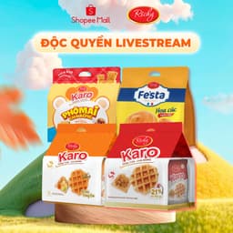 Thumbnail [HOT] Combo 4 bịch Bánh tươi Richy: Karo sợi gà, Phô mai, Gấu nhân phô mai và Bánh mì hoa cúc 1