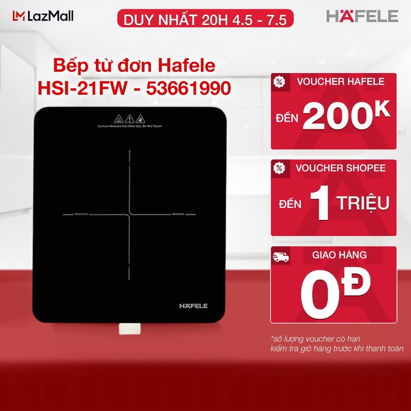 Ảnh Bếp từ đơn Hafele HSI-21FW 1