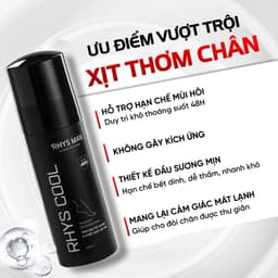 Thumbnail Xịt khử mùi chân 48h RHYS MAN tinh dầu vỏ chanh kiểm soát mùi và ngăn mồ hôi chân Rhys Cool 100ml 1
