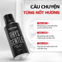 Thumbnail Body mist nam RHYS MAN xịt thơm toàn thân phóng khoáng, lôi cuốn Rhys Gentle 120ml 4