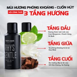 Thumbnail Combo Lăn khử mùi nam 50ml & Xịt khử mùi chân 100ml & Body mist nam 120ml RHYS MAN 3