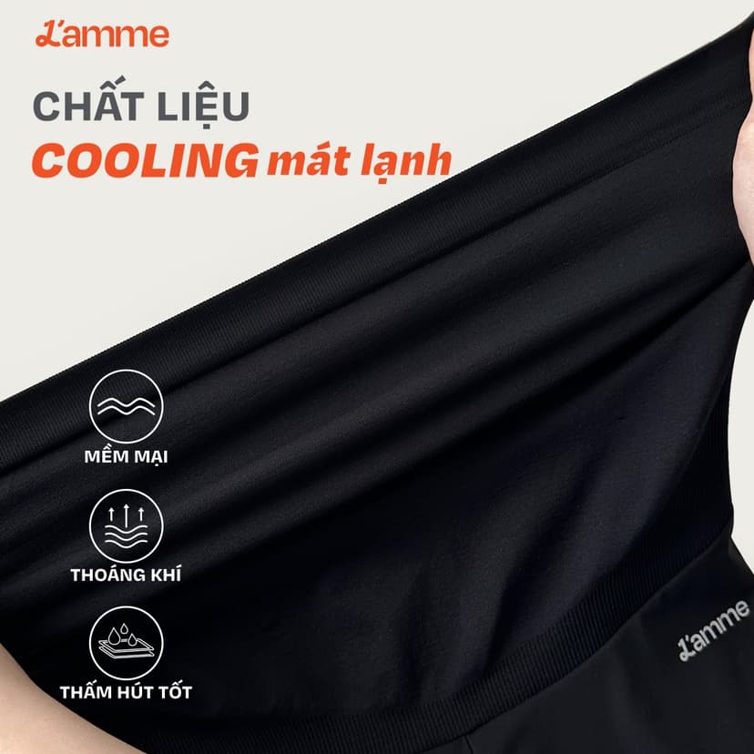 Ảnh Quần bầu Legging Coolmax chất liệu shark skin co giãn, không đường may mẹ bầu mặc thoải mái, thoáng khí BY L'AMME 2