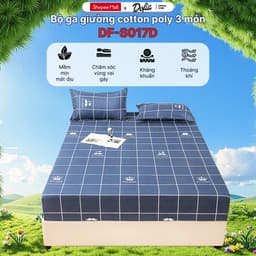 Thumbnail Bộ Ga Trải Giường Dofia cao cấp chất liệu An Toàn cho Làn Da Kháng Khuẩn và thoáng mát 1