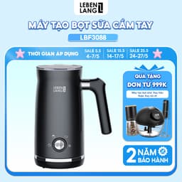 Thumbnail Máy tạo bọt sữa, cà phê LEBENLANG LBF3088 gồm 4 chế độ nóng lạnh, thiết kế cầm tay tiện lợi,BH 2 năm 1