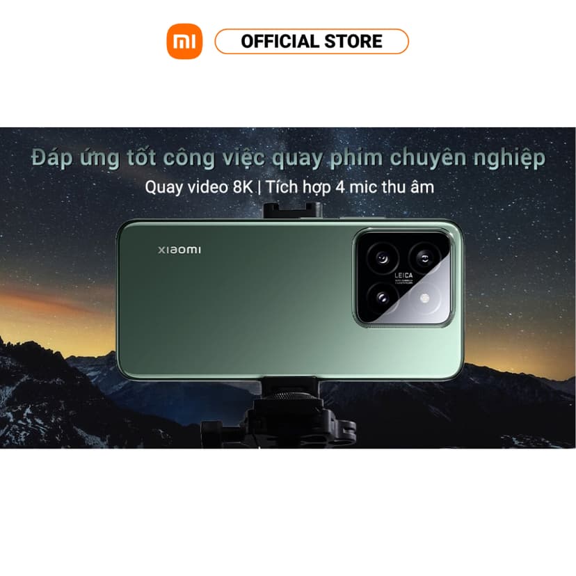 Ảnh Điện thoại thông minh Xiaomi 14 (12+256GB) | Màn hình 6.36" AMOLED 120Hz | Camera Leica | Ligh Fushion 900 | SD® 8Gen3 3