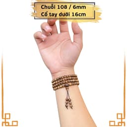 Thumbnail Vòng tay chuỗi trầm hương 108 hạt Trầm Tóc Vườn mang may mắn bình an tài lộc - Xưởng Mộc Việt 3