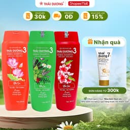 Thumbnail Dầu gội và dầu xả dược liệu Thái Dương 3 / 3 Gold Chai 200ml - Sao Thái Dương 1