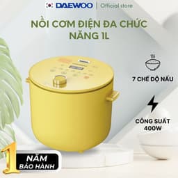 Thumbnail Nồi cơm điện mini 1-2 người 1L Hàn Quốc Daewoo DWRC-Y201 công suất 400W, bảo hành 12 tháng 1