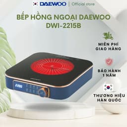 Thumbnail Bếp hồng ngoại Daewoo 2200w mặt ceramic chịu nhiệt, chịu lực bền bỉ, tiện dụng, tiết kiệm diện tích DWI-2238MW DWI-2215B 1