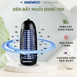 Thumbnail Đèn bắt muỗi Daewoo ánh sáng xanh thu hút côn trùng DWIK-780 an toàn, công suất 6W, tiết kiệm điện năng, BH 1 năm 1