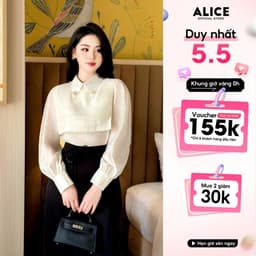 Thumbnail Set Áo Sơ Mi Dài Tay Tơ Óng Có Yếm Và Chân Váy Dáng Dài Alice Chất Mango Eo Thắt Hoa Thanh Lịch Công Sở S708 1