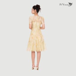 Thumbnail Sunpetal Dress – Đầm Tencel hoa vàng pastel, Đầm công sở nữ IVY moda MS 48T0270 3