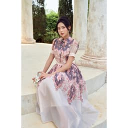 Thumbnail Set Đồ Nữ 𝐂𝐂𝐇𝐀𝐓 Dáng Xòe Tay Ngắn Vespera Nhún Bồng Chất Liệu Voan Tơ Mềm Nhẹ 55BNV1007XT 4