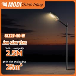 Thumbnail Đèn Năng Lượng Mặt Trời MODI SOLAR Siêu Sáng Loại Đèn Đường Thế Hệ Mới 50T Bảo Hành 2 NĂM 4