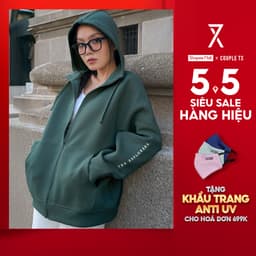 Thumbnail Áo Khoác Nữ Couple TX Original Thun 2 Da Form Oversize WOK 2063 1