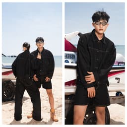 Thumbnail Quần short jean nam PANA phom rộng CAPMAN CLUB, cao trên gối trẻ trung - thoải mái 2