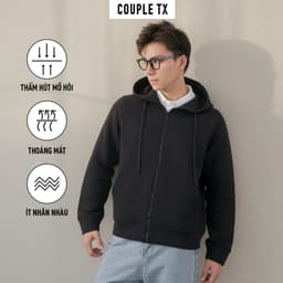 Thumbnail Áo Khoác Nam Couple TX Original Thun 2 Da Form Oversize MOK 1063 2
