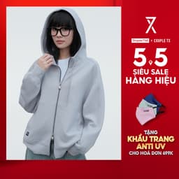 Thumbnail Áo Khoác Chống Nắng Nữ Couple TX Thun 2 Da Dây Kéo 2 Đầu WOK 2059 1