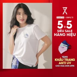 Thumbnail Áo Thun Nữ Couple TX Hình Thêu Pet Club 100% Coton WTS 2416 1