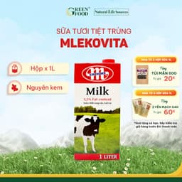 Thumbnail Sữa Tươi Tiệt Trùng Mlekovita Nguyên Kem 1L - Độ Béo 3.5%, Không Đường, Nhập Khẩu từ Ba Lan 1
