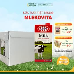 Thumbnail Thùng 12 Hộp Sữa Tươi Tiệt Trùng Mlekovita Nguyên Kem 1L - Độ béo 3.5%, Giàu Canxi, Nhập Khẩu Ba Lan 1