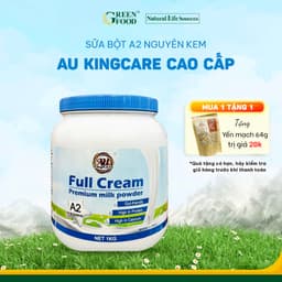 Thumbnail Sữa Bột A2 Nguyên kem Cao cấp AU KingCare từ Úc | Hộp 1kg - Pha được 7L, Thơm ngon Giàu Canxi và Đạm 1