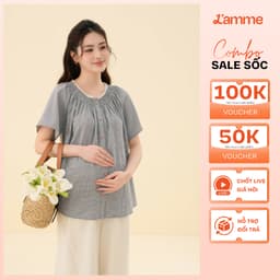 Thumbnail Áo sơ mi, áo bầu Noa Shirt chất liệu thô mềm thấm hút mồ hôi phong cách thanh lịch, năng động thiết kế by L'amme 1