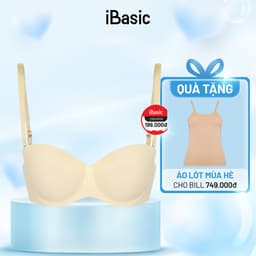 Thumbnail Áo ngực su iBasic có gọng không đường may mút vừa cup ngang phom đúc BRAW098 1