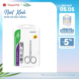 Thumbnail Combo 2 Sản Phẩm KỀM NGHĨA CB.2-002 (Kéo Cắt Tỉa Lông Mũi Đầu Tròn - Bấm Móng) 1