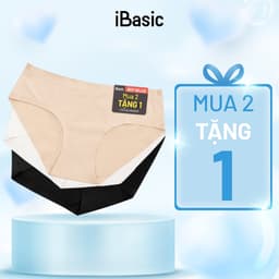 Thumbnail Pack 3 combo quần lót nữ su lưng vừa không đường may không lộ viền iBasic PA3V188 và Pack 3 V199 3 màu da 1