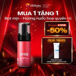 Thumbnail Dung dịch vệ sinh phụ nữ dạng bọt Oriss Daily Intimate Wash Bọt vệ sinh nam Orimen làm sạch dịu nhẹ 120ml 1
